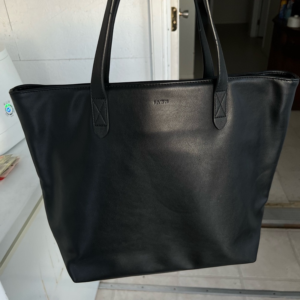 Fawn Design black leather tote bag